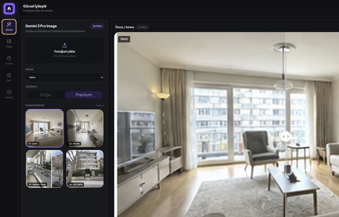 Estafy AI Studio görsel çalışma alanı