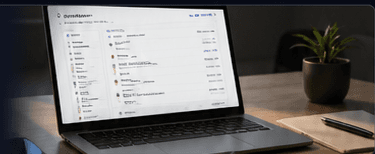 CRM görev takibini gösteren dizüstü bilgisayar